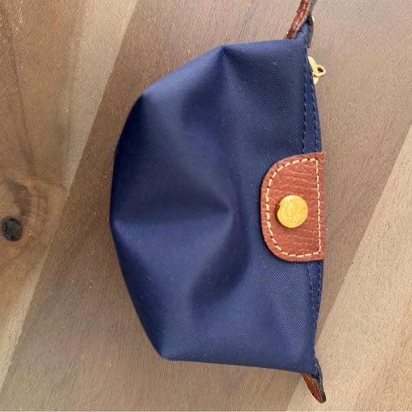 Longchamp Navy and Brown Coin Pouch - Picture 7 of 7